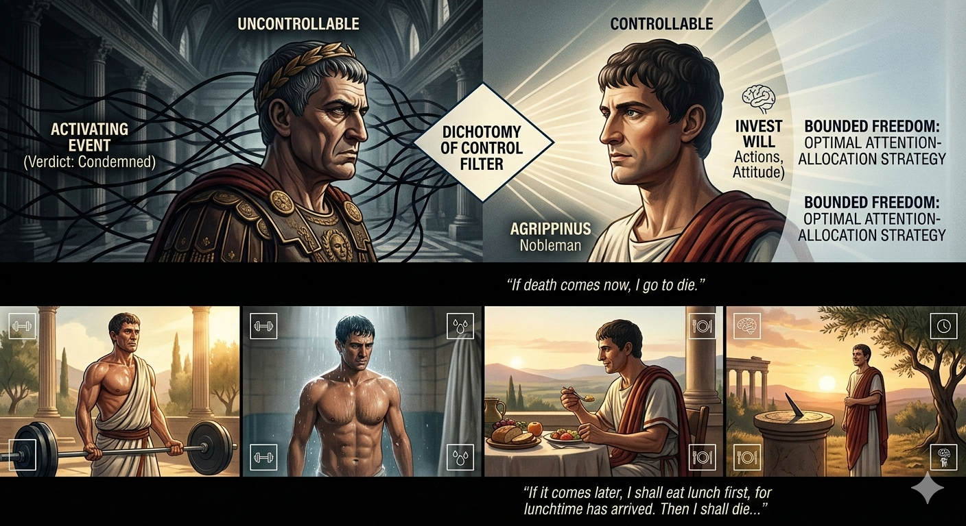 Why "Eat First, Die Later" Is Not Avoidance: The Stoic Framework for Inner Freedom