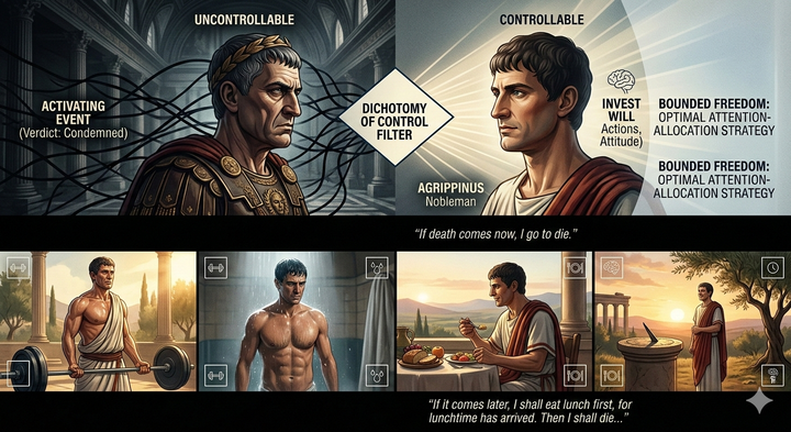 Why "Eat First, Die Later" Is Not Avoidance: The Stoic Framework for Inner Freedom